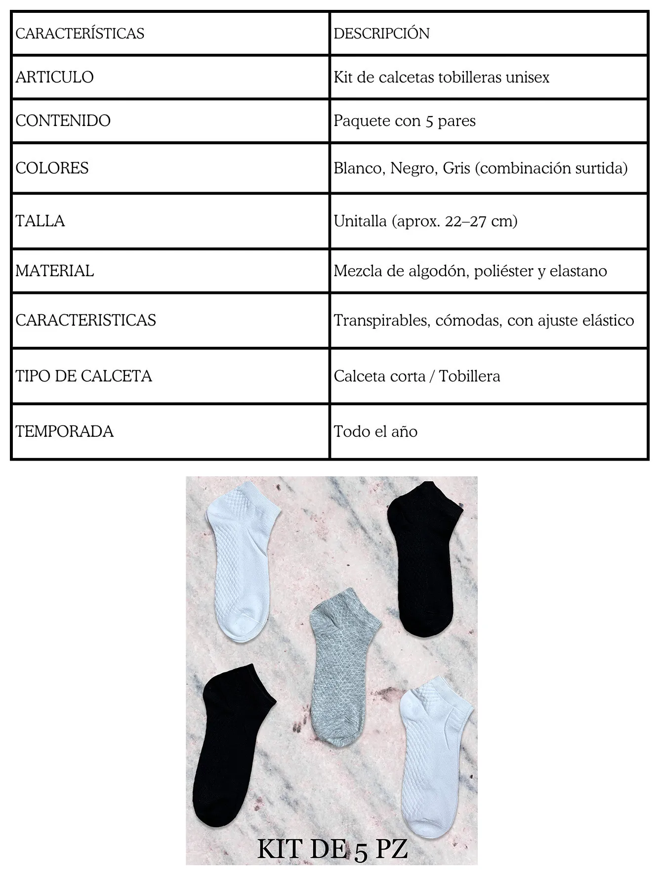 AE3028-3 KIT DE 5 2555